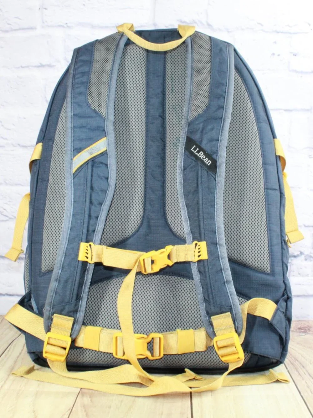 LL Bean Unisex Navy Adult Comfort Carry Portable Locker Pack 42L Hiking Backpack